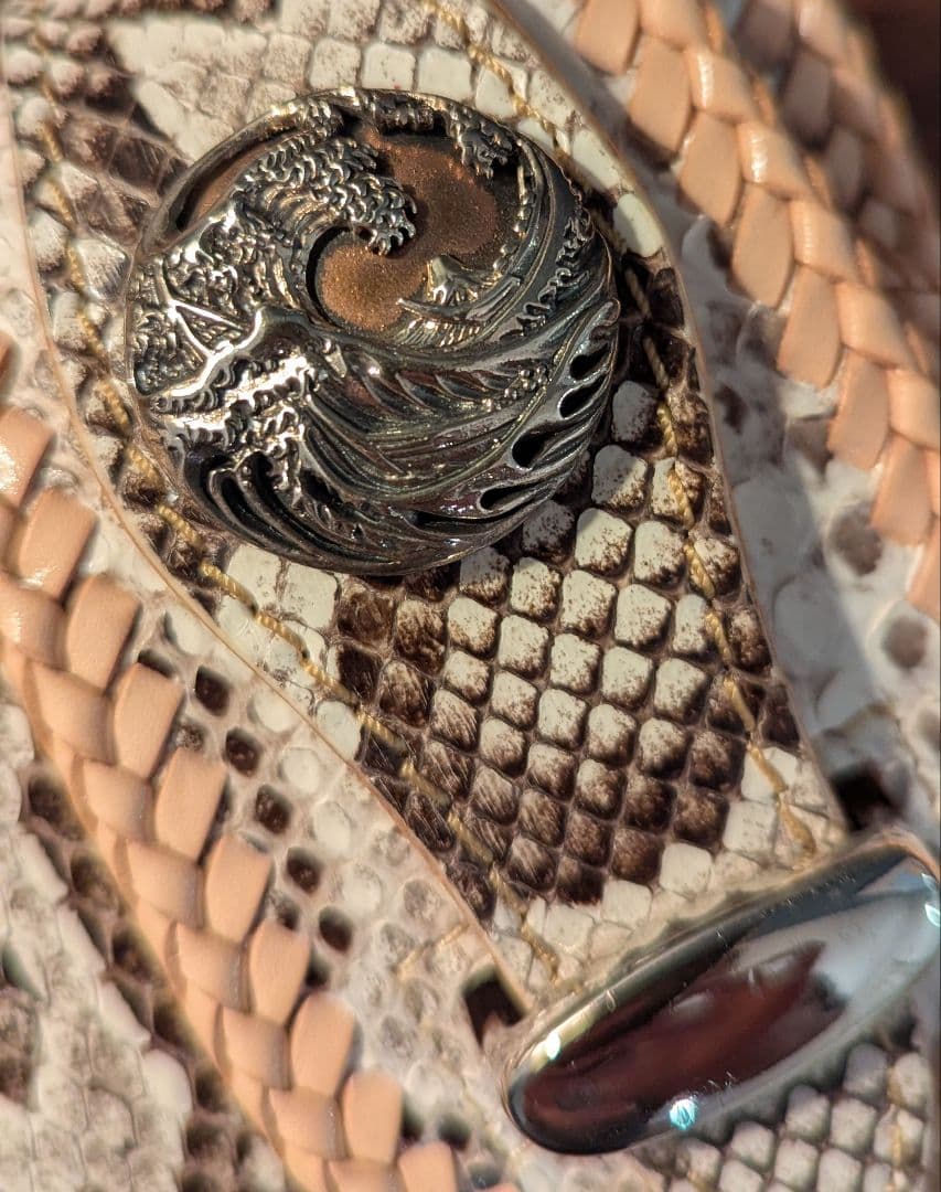 GODANE ゴダン 天然 ダイヤモンドパイソン ウォレット革 長財布