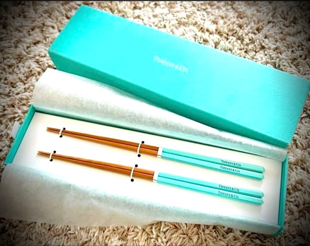 Tiffany ティファニー ペア 食器 箸 / 婚姻届付き / 結婚祝い