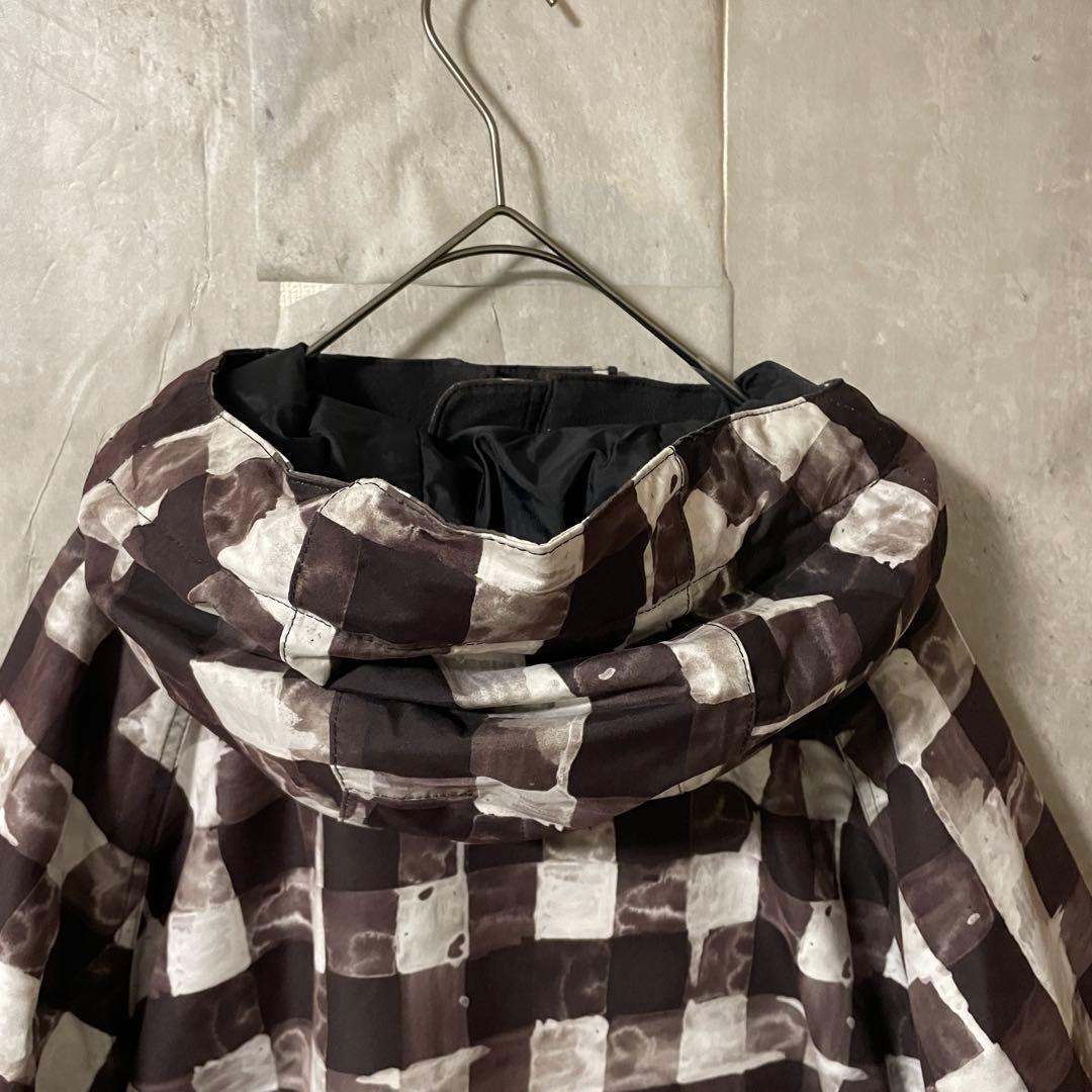 Burtonバートンスキーウェアスノーボードジャケットパーカーフード黒白チェック