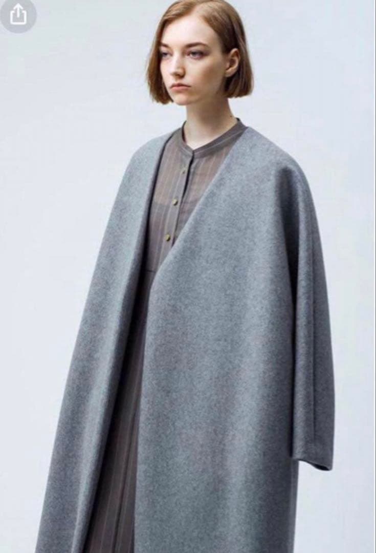 新品同様★ebure エブール★おしゃれウールボンディングコート