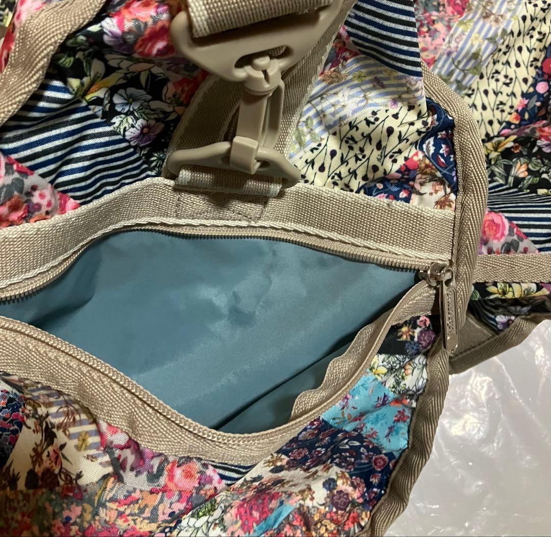 超美品　LeSportsac メモリーフローラルキルト　大型　ボストン