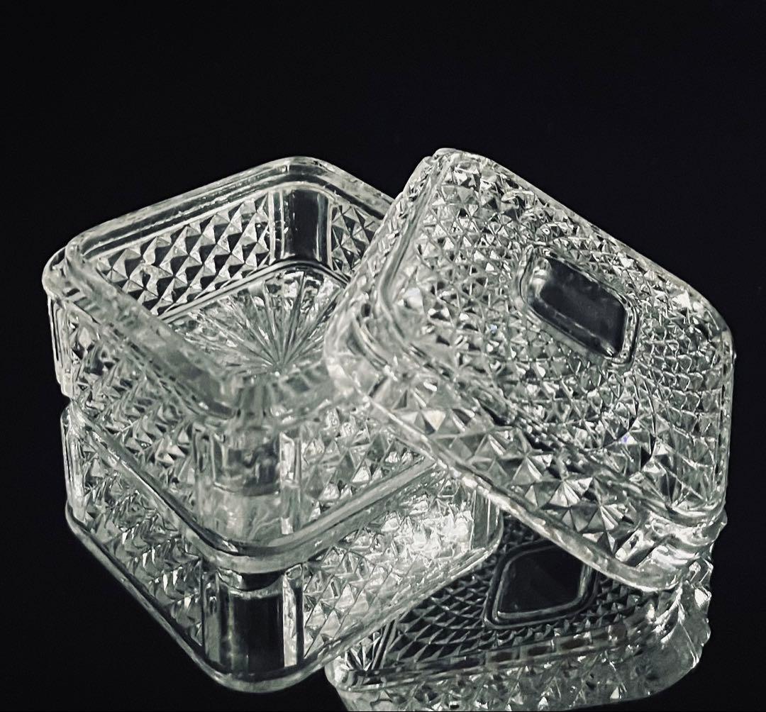 Baccarat オールドバカラ/※ ディアマン・ビゾー 蓋物 義山