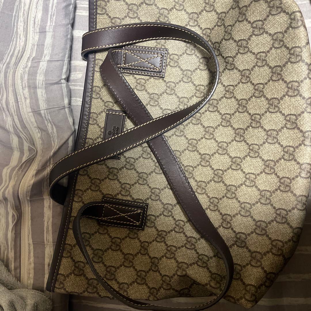 GGパターン トートバッグ ベージュ