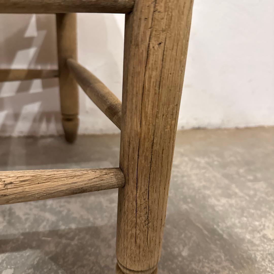 Saminaru様ダイニングチェア　カフェチェア　藁座面　剥離　3