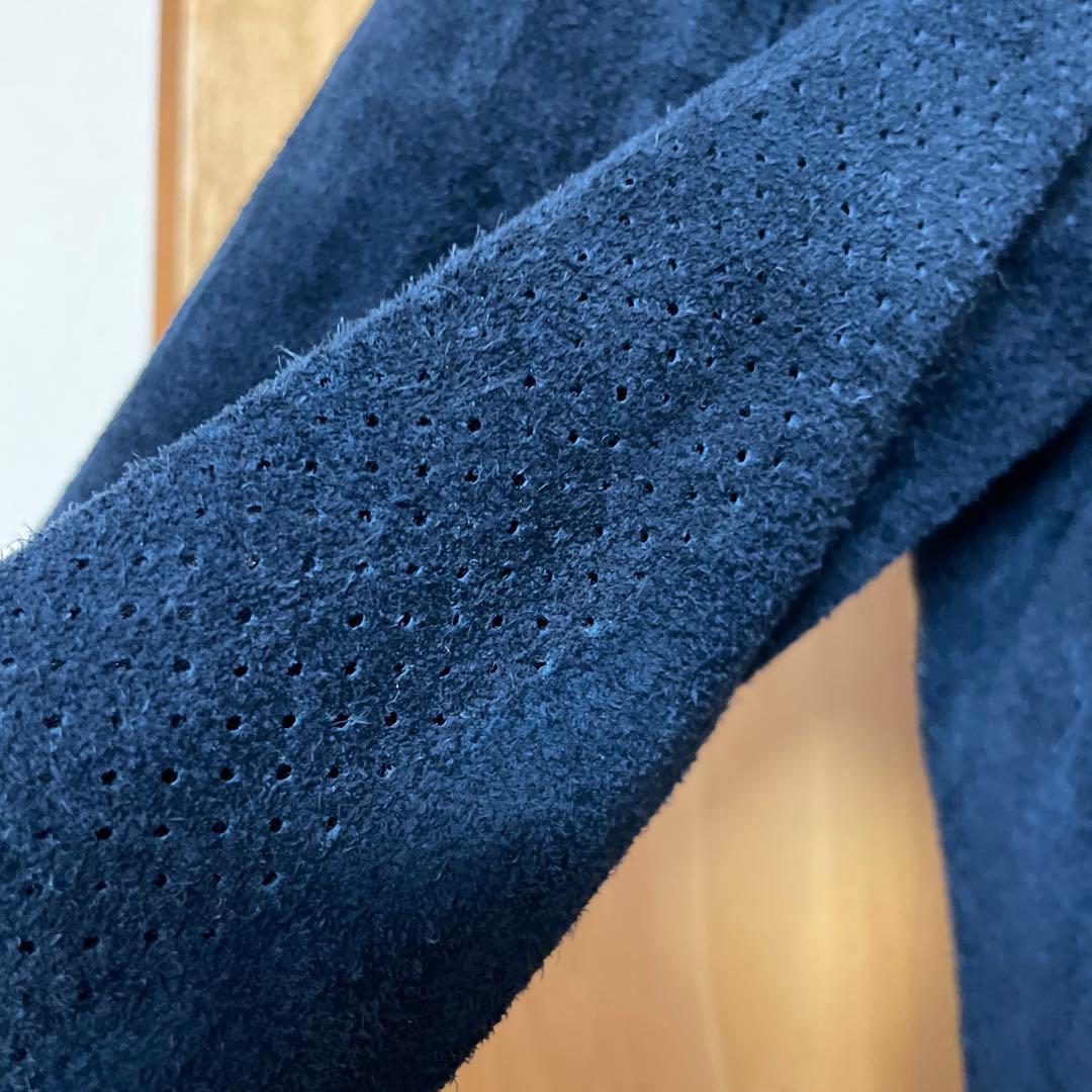 ripvanwinkle ネイビー スエードレザー ジャケット