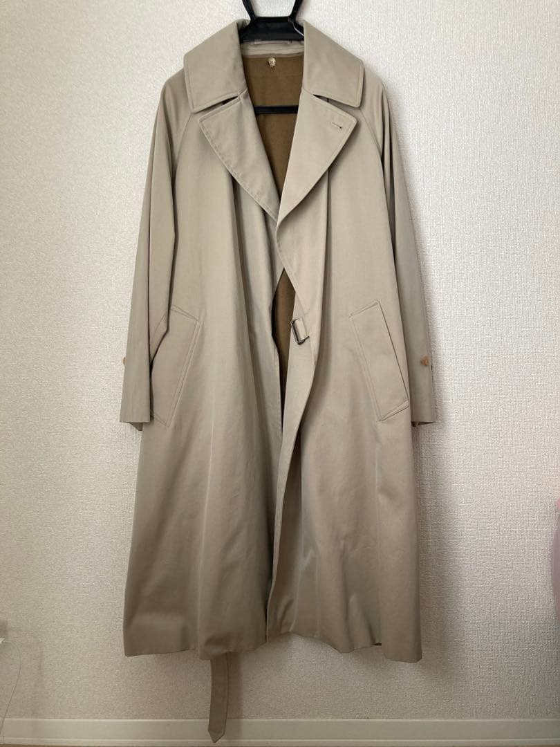 comoli 19aw コットンギャバ タイロッケンコート