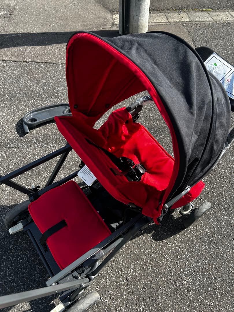 【joovy】Caboose折りたたみ式　2人乗りベビーバギー