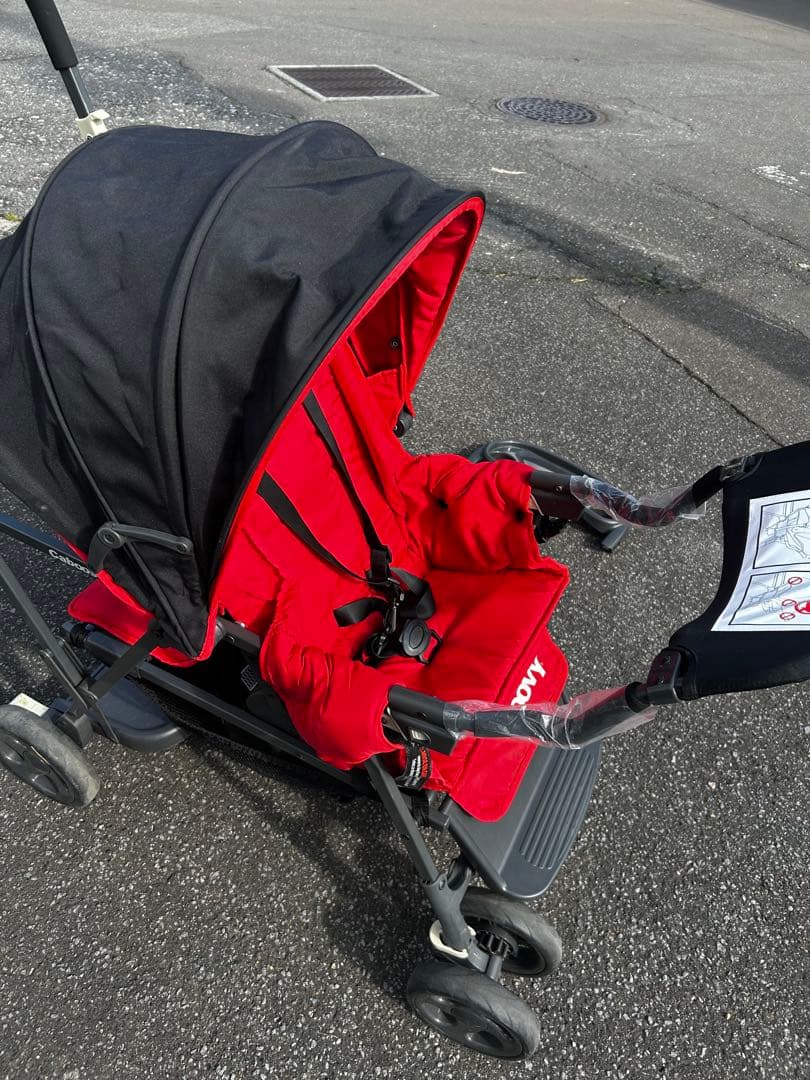 【joovy】Caboose折りたたみ式　2人乗りベビーバギー