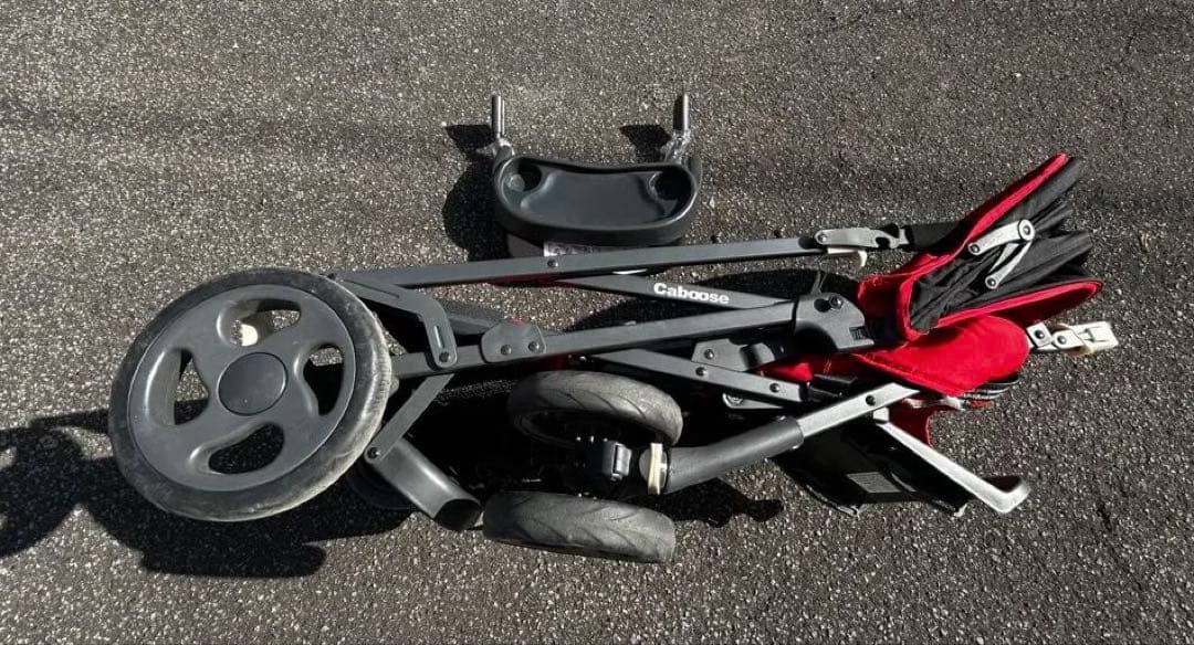 【joovy】Caboose折りたたみ式　2人乗りベビーバギー