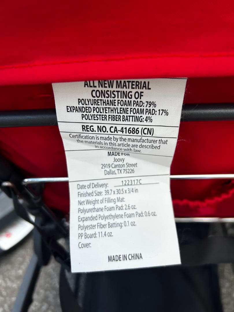 【joovy】Caboose折りたたみ式　2人乗りベビーバギー