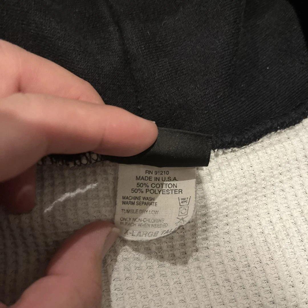 90s USA製 CAMBER 裏サーマル ジップパーカー　ブラック