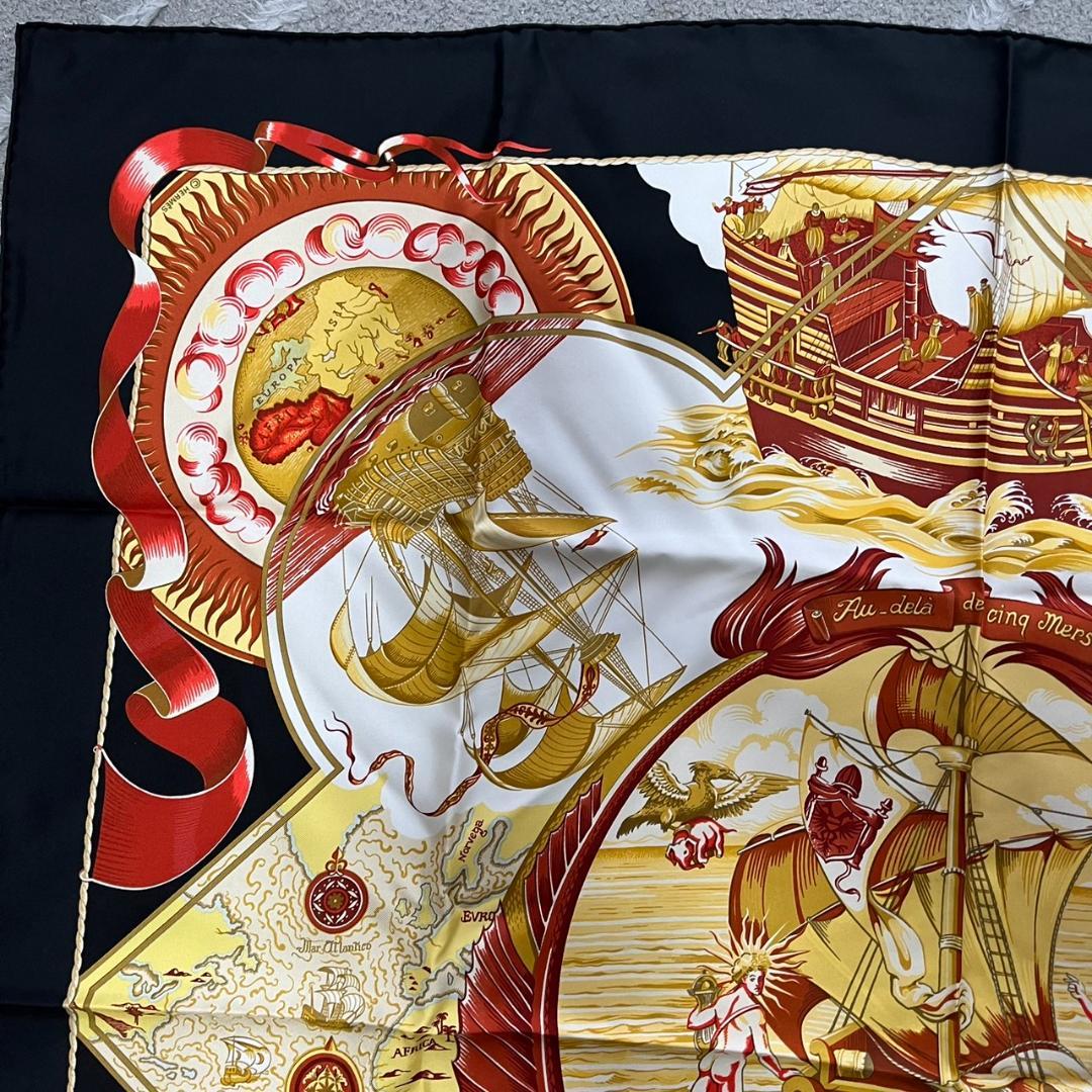 エルメス カレ cinq mers 5つの海を越えて スカーフ HERMES