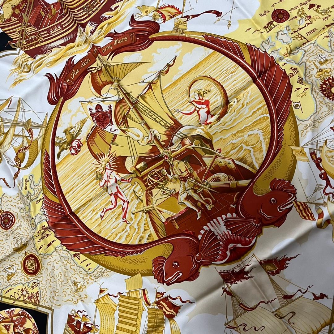 エルメス カレ cinq mers 5つの海を越えて スカーフ HERMES