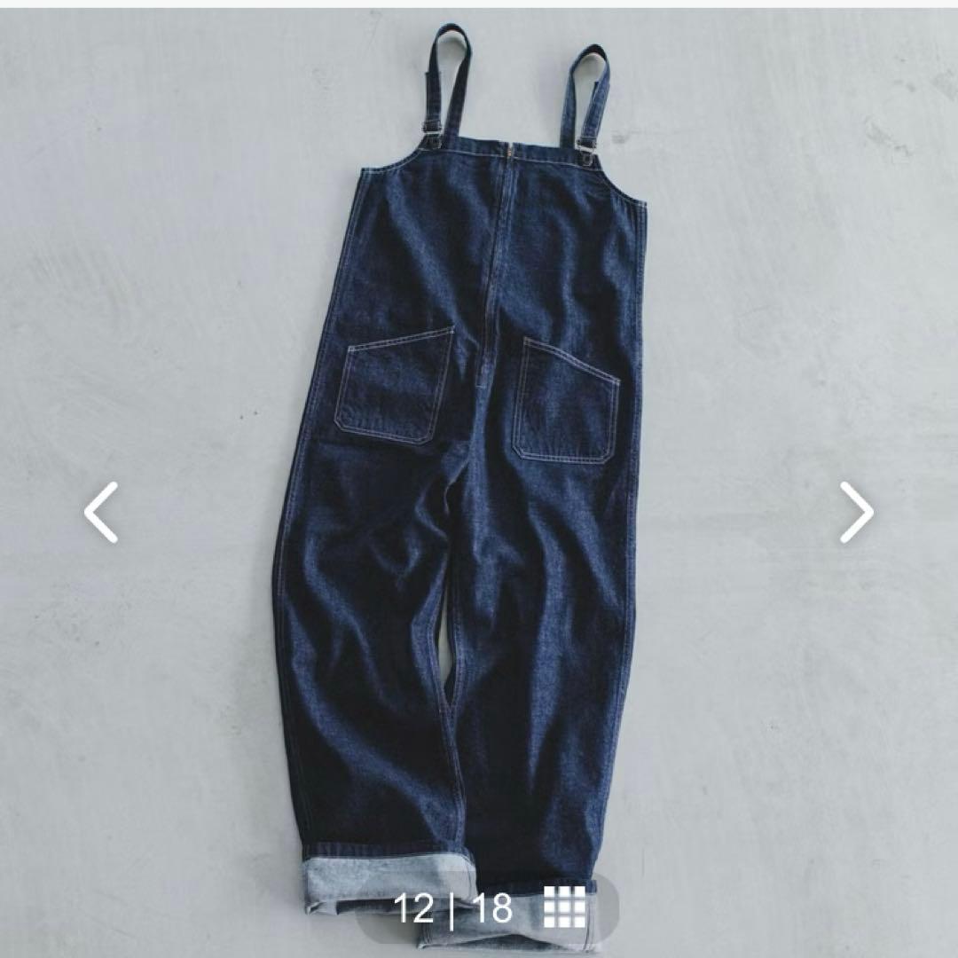 美品　ジョンブル　デニムチューブサロペット　L サイズ　インディゴ