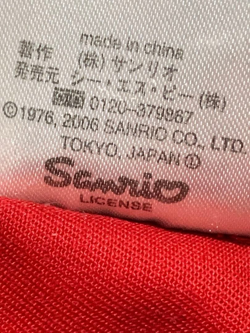 2006年製ハローキティ エプロン 赤刺繍 Sanrioサンリオ