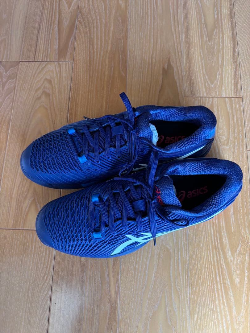 新品同様［アシックス］ソリューションスピードＦF2オムニクレーコート26.5cm