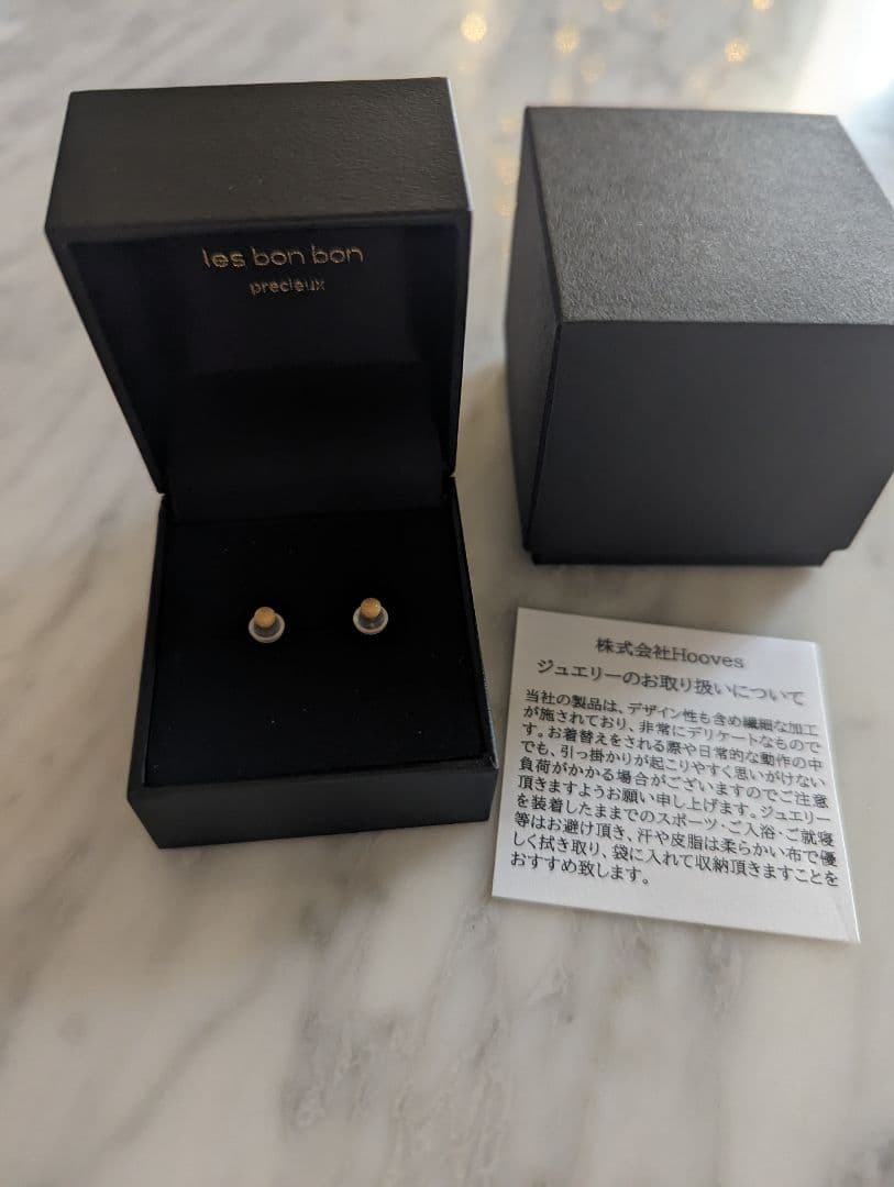 【les bonbon】K18 foggy pierce/フォギー ピアス　S