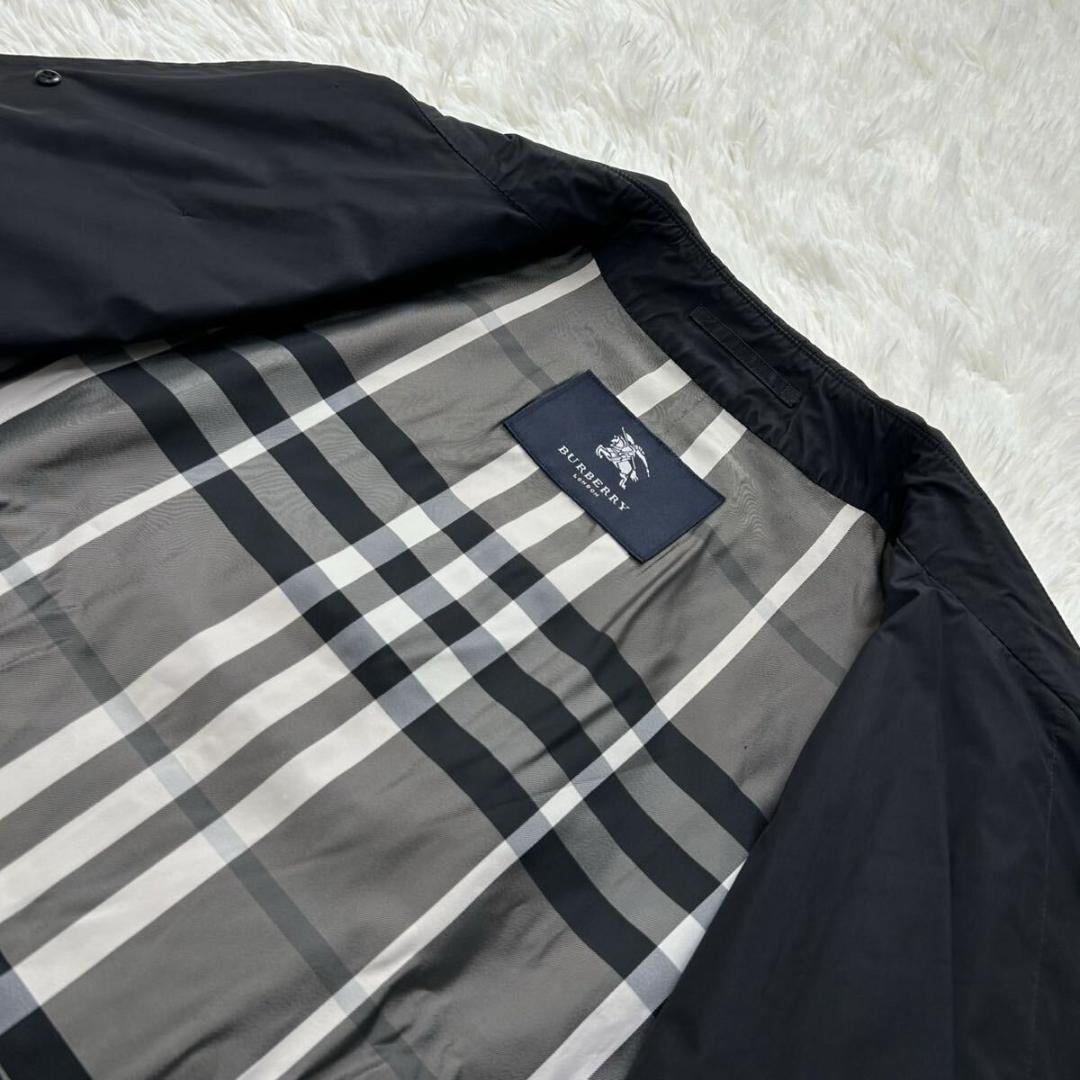 【美品/M】バーバリーロンドン ステンカラーコート レインコート ノバチェック