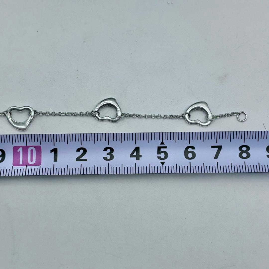 【美品】ティファニー　5連　オープンハート　ブレスレット　保存袋付き