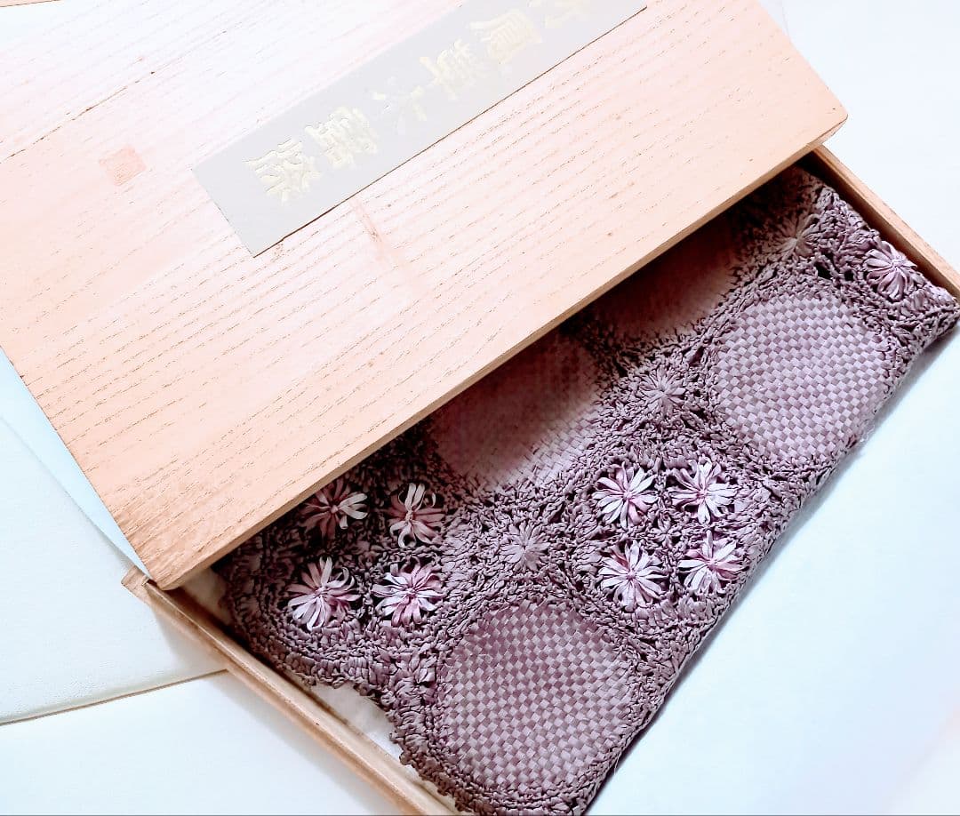 草木染手織りの薄紫色 ストール