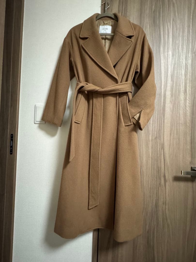 【Ern】SLOBE新品キャメルコート ウール100%