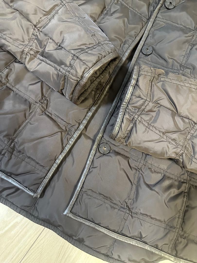 エスマックスマーラ‘SMaxMara☆リバーシブルフード付き軽量ダウンジャケット