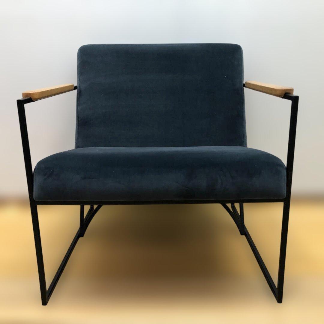 送料無料 1人掛け ソファ 北欧風 モダン インテリア ベロア 88269