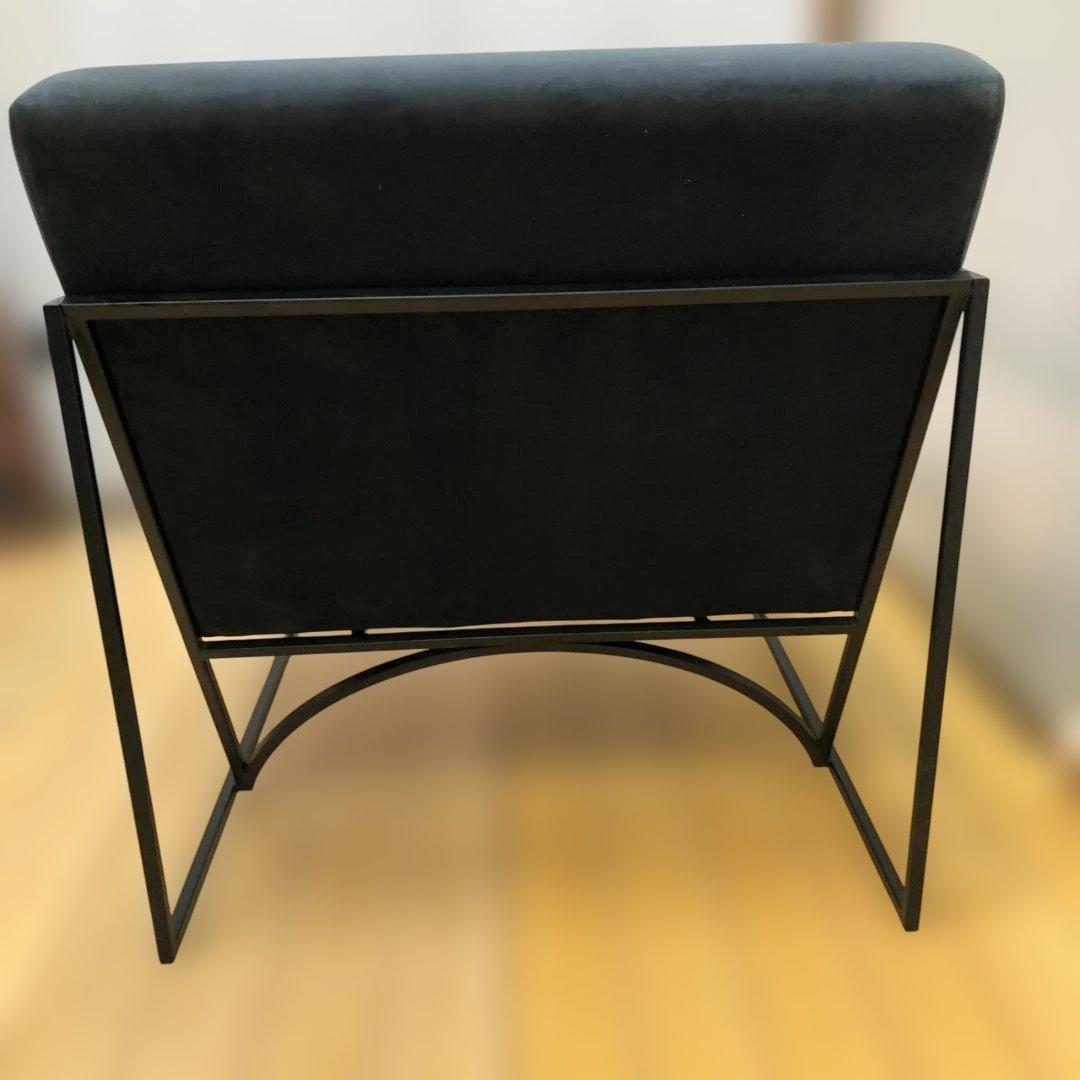 送料無料 1人掛け ソファ 北欧風 モダン インテリア ベロア 88269