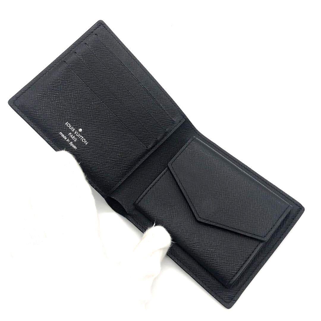 未使用✨ルイヴィトン タイガ　ポルトフォイユマルコ　ＮＭ　二つ折り財布 ブラック