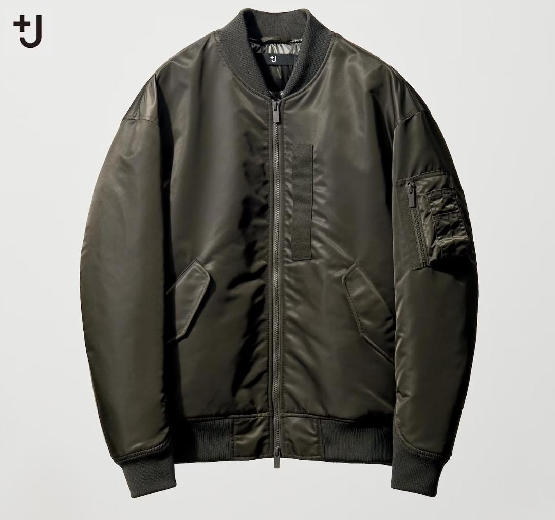 UNIQLO +J　ハイブリッドダウンオーバーサイズMA-1　2025AW　M