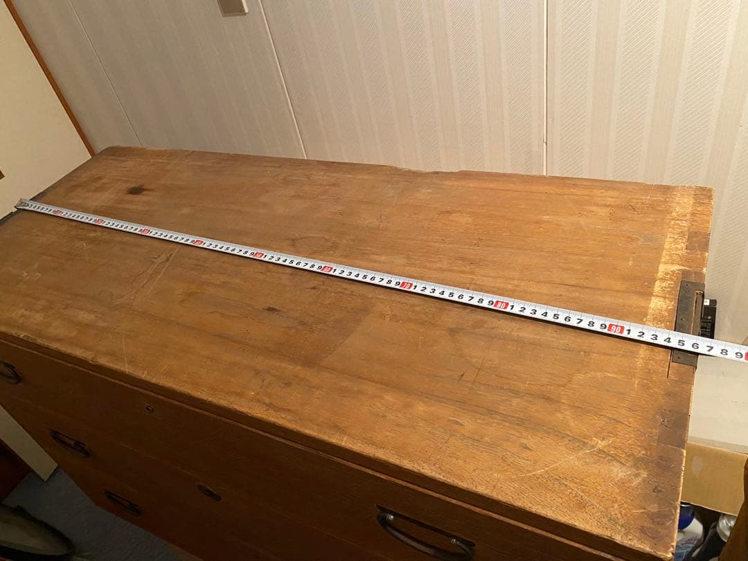 3段桐箪笥　アンティーク　チェスト　和箪笥　古家具