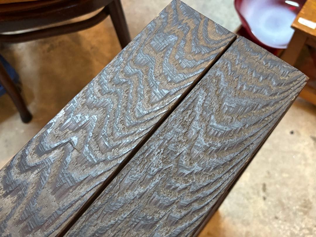 古い フラワースタンド 竹筒 木製枠 花器 花瓶