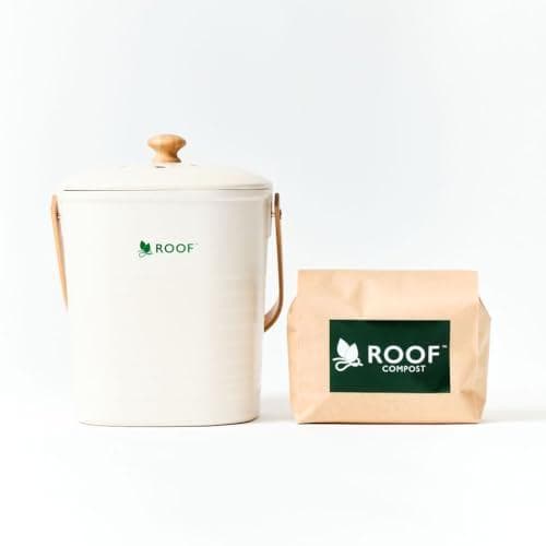 【公式・発酵基材付】ROOF コンポスト (ホワイト) 公式 コンパクト 生ごA