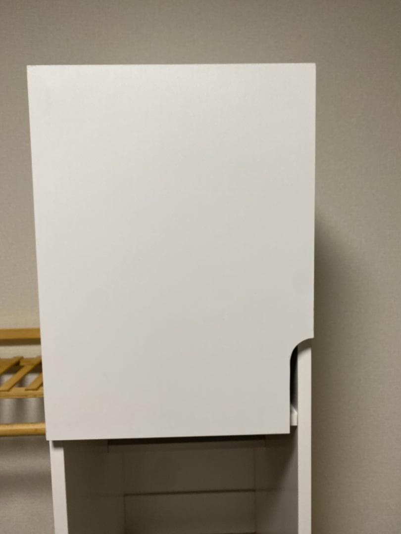ホワイト木製収納キャビネット