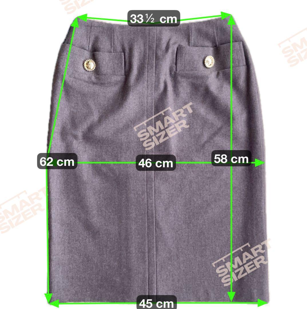 セリーヌ　ゴールドボタン　タイトスカート　38