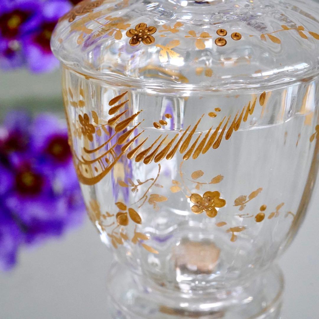 あすまむ★極希少★24金彩★オールドバカラ★ルイ15世様式★蓋物★小物入れ