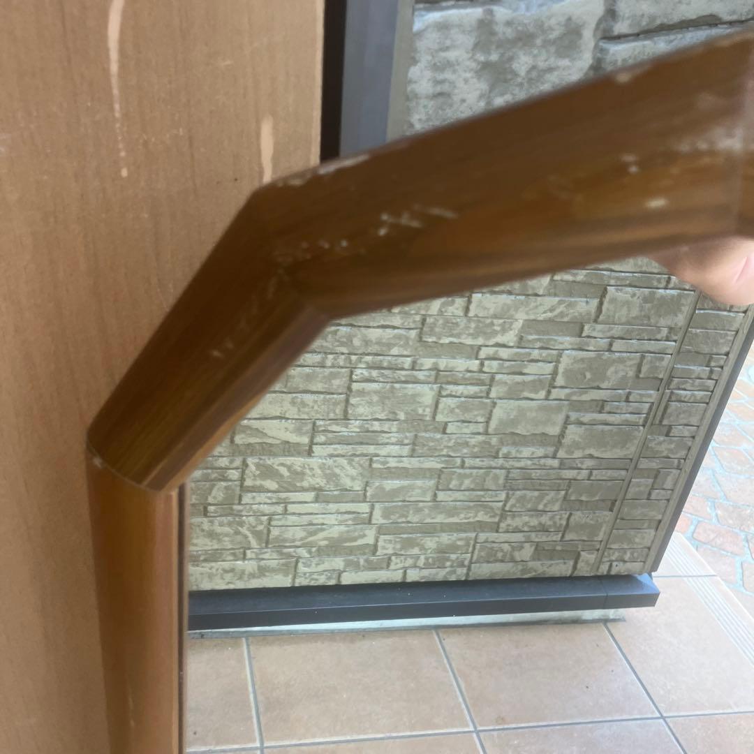 日本製 昭和レトロ マホガニー材 ウォールミラー ミッドセンチュリー イタリア調