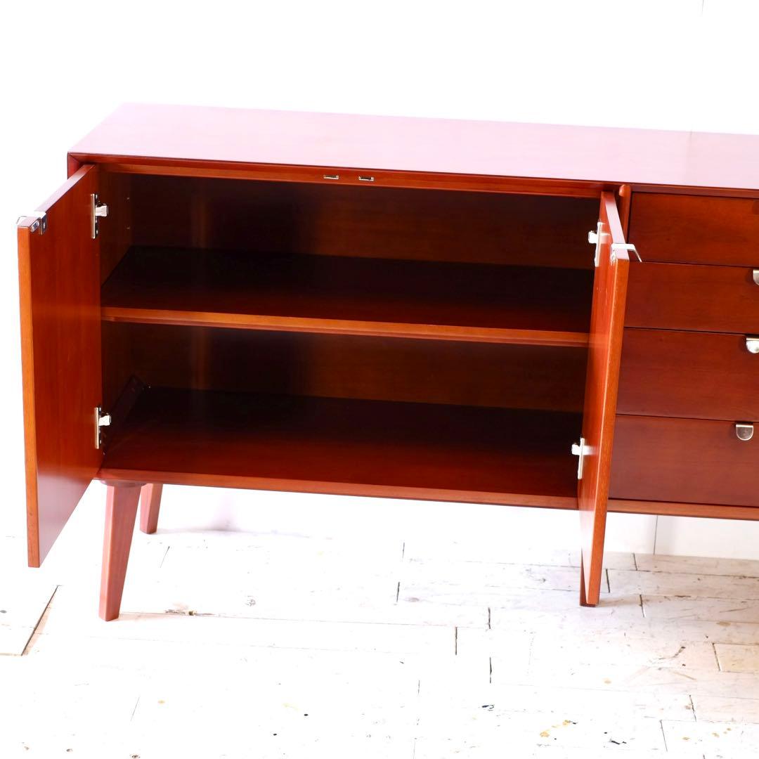 C 新品 160cm リビングボード キャビネット 北欧 ホテル仕様 収納