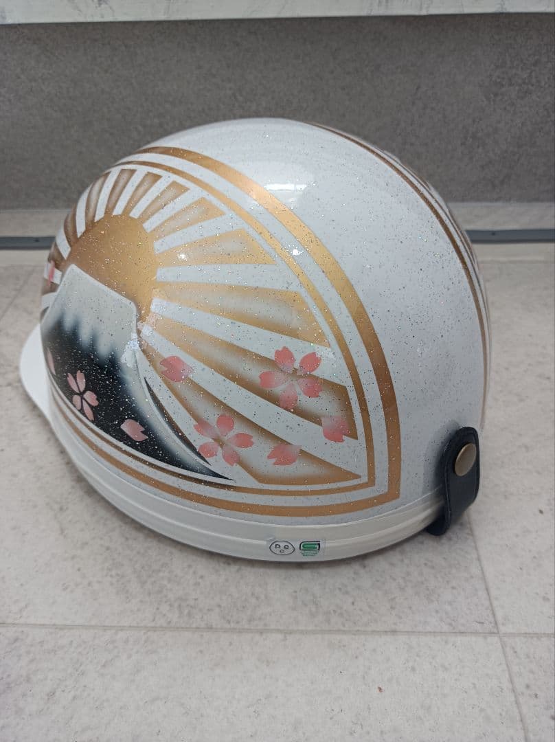 カスタムコルク半　白金富士日章　七色ラメ