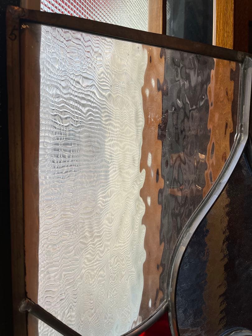 引き取り限定 ステンドグラス パネル 建具 窓 店舗 インテリア アンティーク