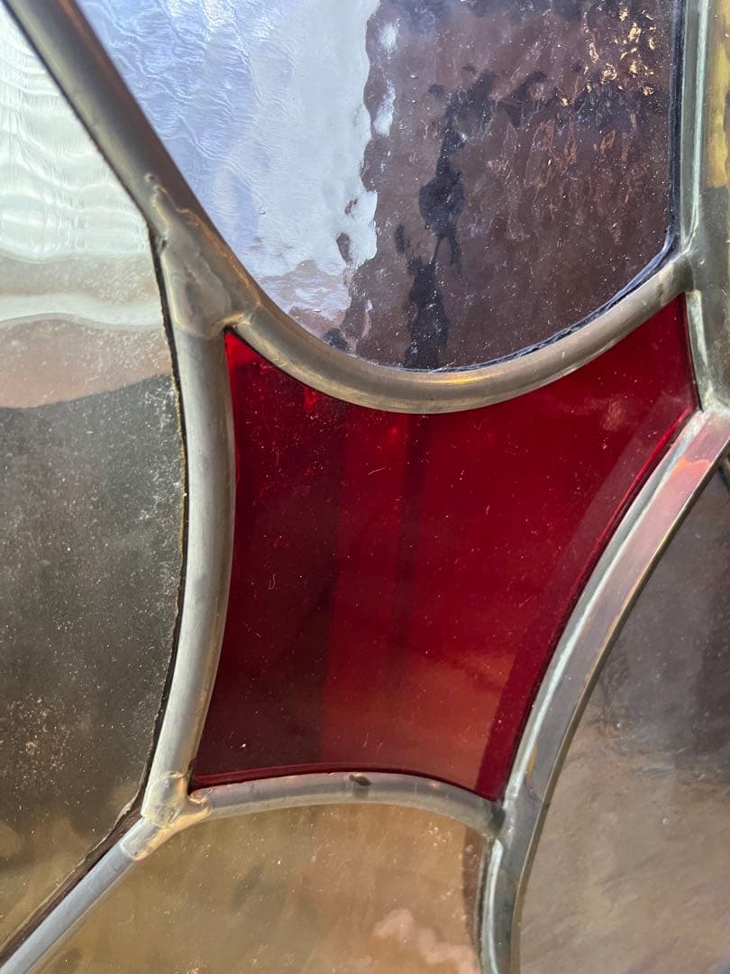 引き取り限定 ステンドグラス パネル 建具 窓 店舗 インテリア アンティーク