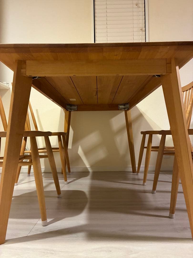 直接取引☆ MOMO NATURAL ダイニングテーブル　椅子４脚セット 無垢材