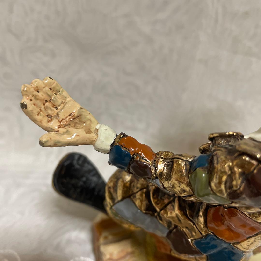 ヴィンテージ Ron Lee ピエロ 大理石　置物　アンティーク　インテリア