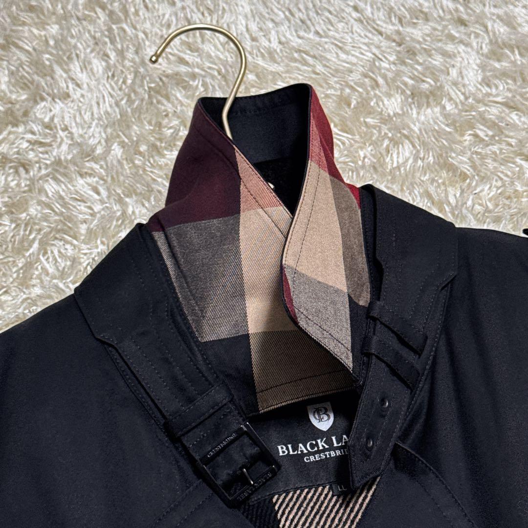 美品✨ ブラックレーベルクレストブリッジ　シングルトレンチコート　ライナー付