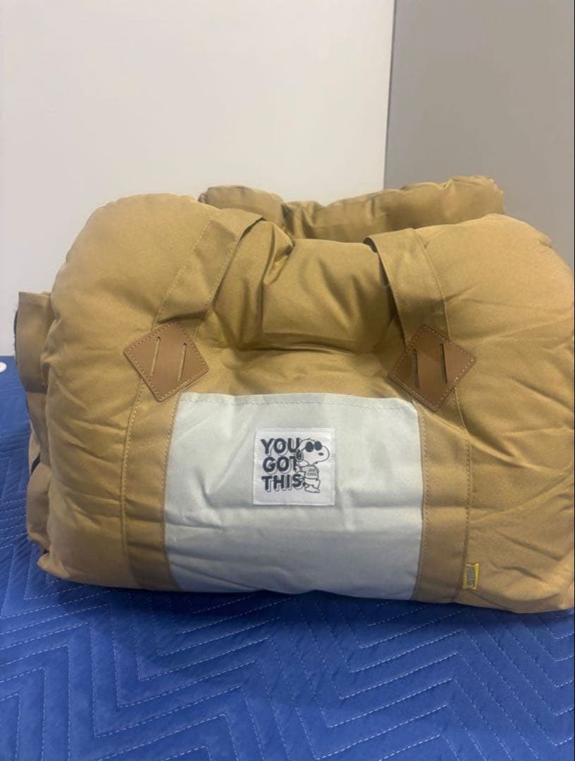 スヌーピー 3WAY ドライブ キャリーベッド ベージュ