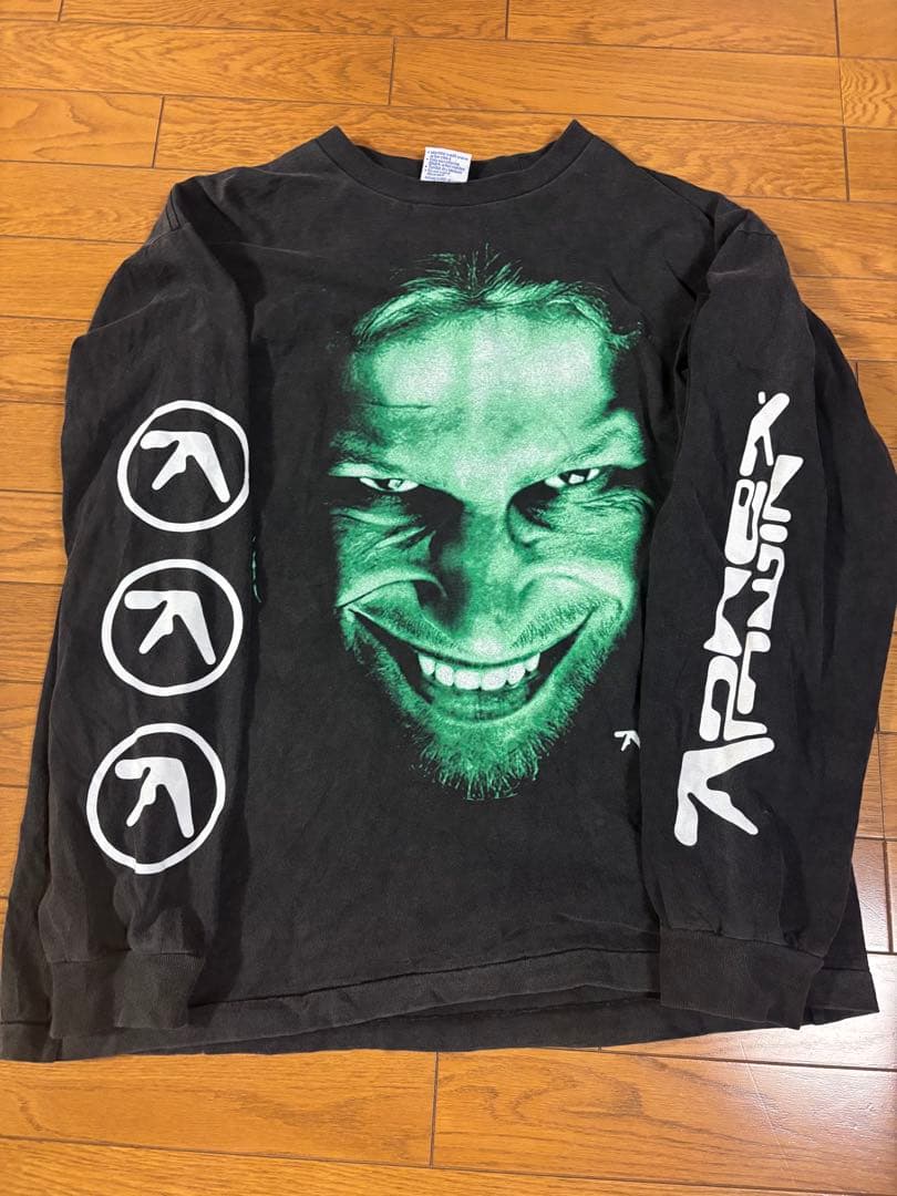 aphex twin 00s 90s ロンT フェード　vintage 古着