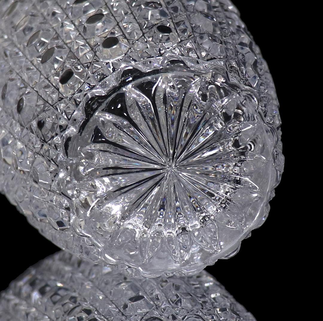 オールド・バカラ 大型花瓶 ディアマン・ピエーリー 20.8cm 1.3kg