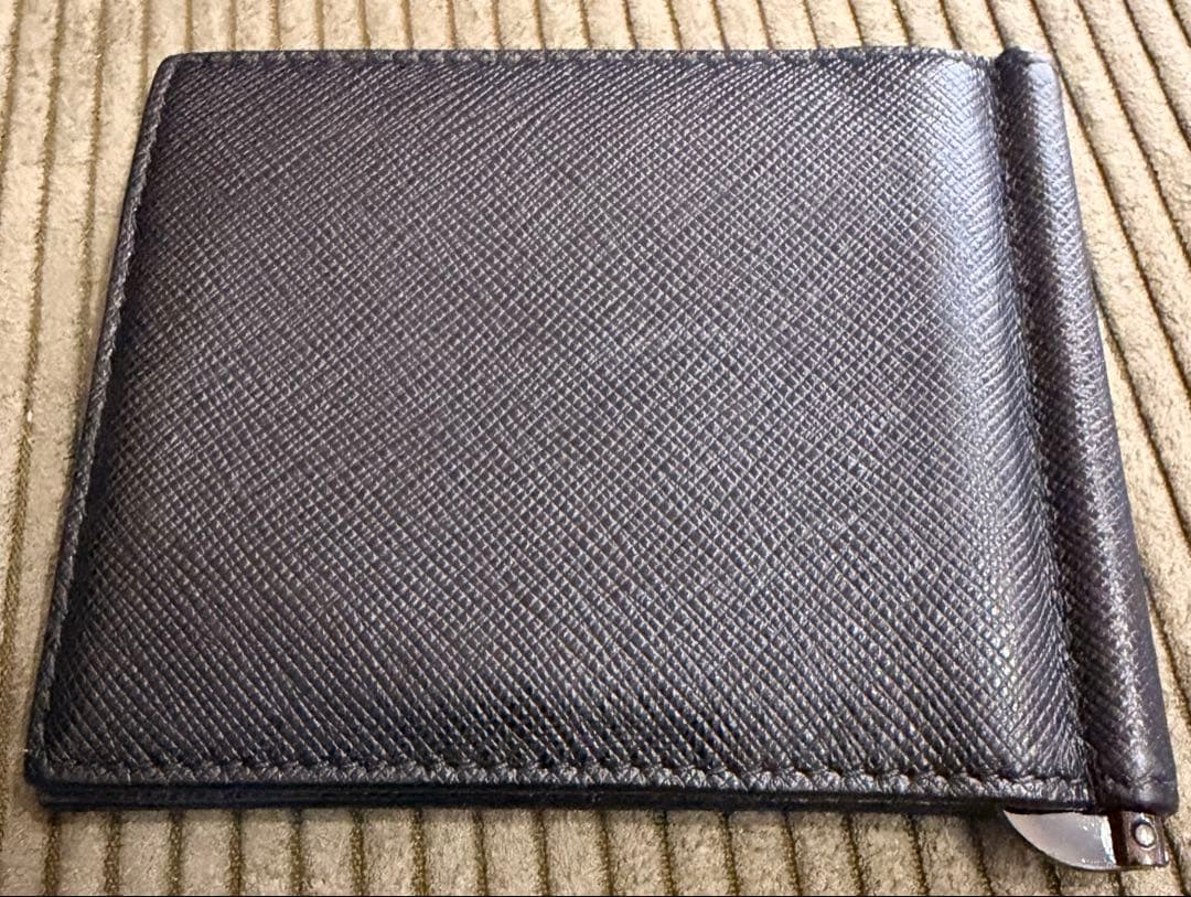 PRADA マネークリップ レザーブラック