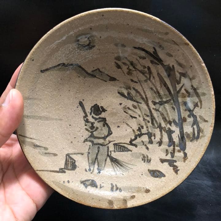 美しい古美術◼️蔵からかなりステキな古唐津の抹茶茶碗が出て来ました。夏茶碗、茶道具