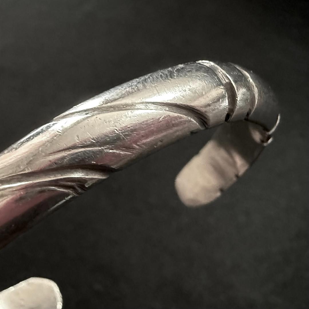 Navajo Old pawn ナバホ ヘビーバングル インディアンジュエリー